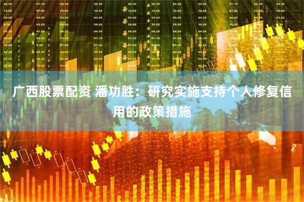广西股票配资 潘功胜：研究实施支持个人修复信用的政策措施